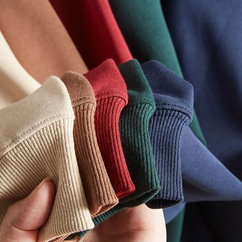 Custom Unisex Heavyweight Organic Cotton Blank No String Plain Men Oversized Hoodies