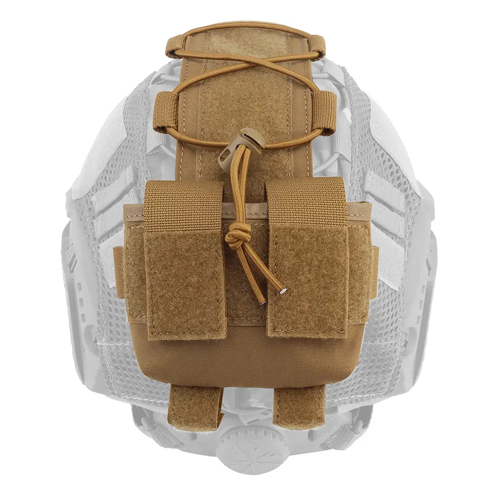 JinTeng 2023 Wholesale Outdoor Tactical Helmet Accessories Nylon Fabric Pocket Battery Pouch Battery Case Storage Helmet Pouch