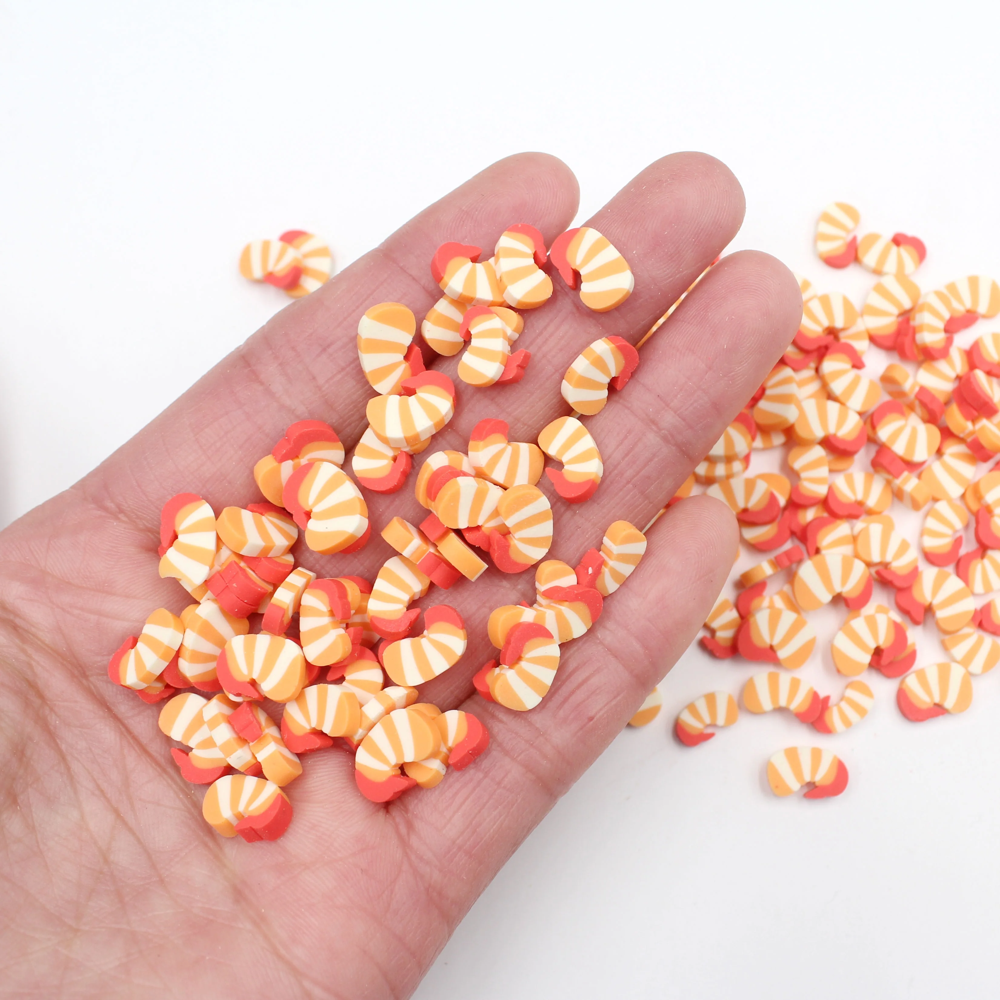  3D Полимерная глина 1 кг кусочки креветки серия морепродуктов мягкая керамика для слайма аксессуары «сделай