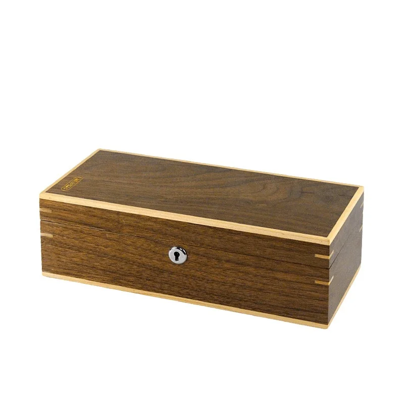 Black walnut essential oil wooden box Walnut solid wood collection gift box Retro new Chinese storage display gift box
