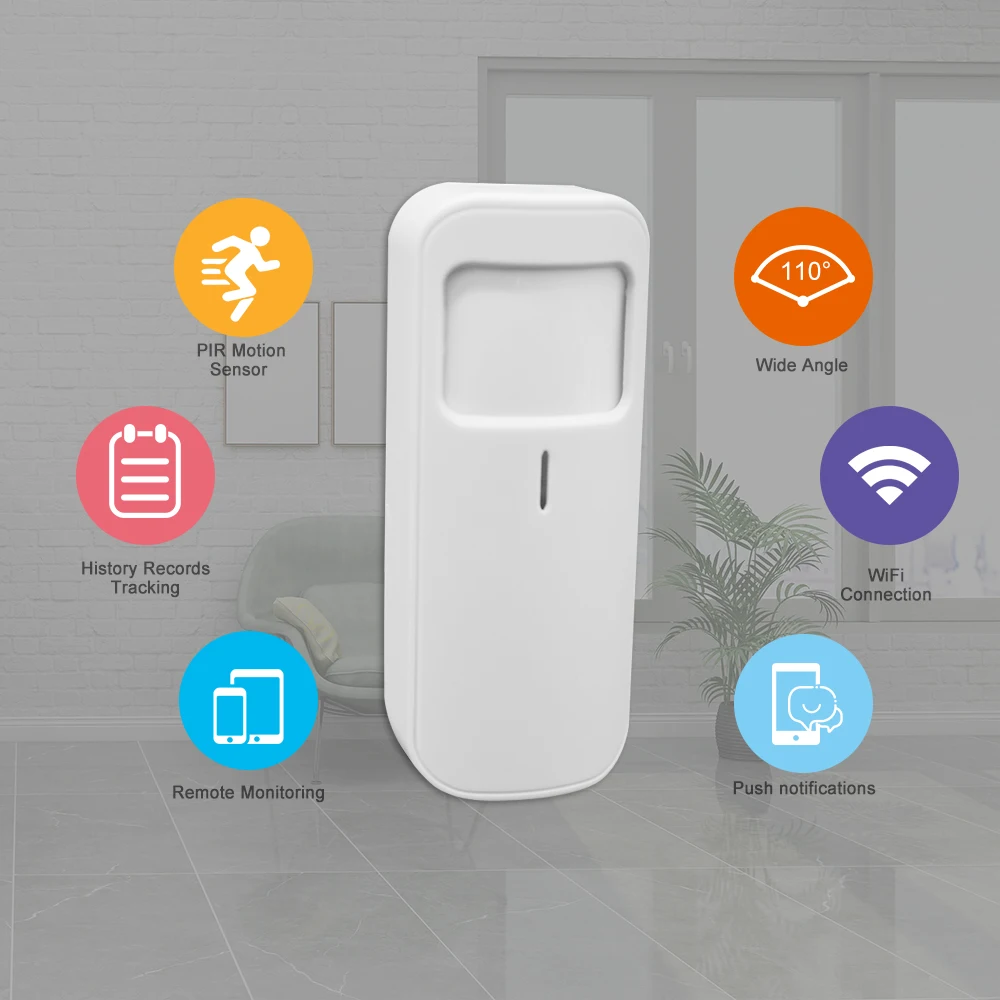 NEW! TUYA Wireless Automatic PIR Detector WIFI Security System Smart Home WIFI PIR Motion Detector