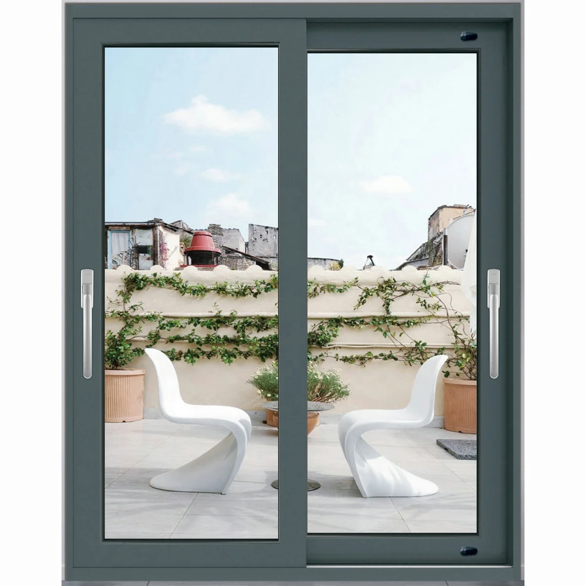 Modern Design Double Glazed Aluminium Sliding Windows and Doors House Interior Aluminum Frame Window Tempered Glass