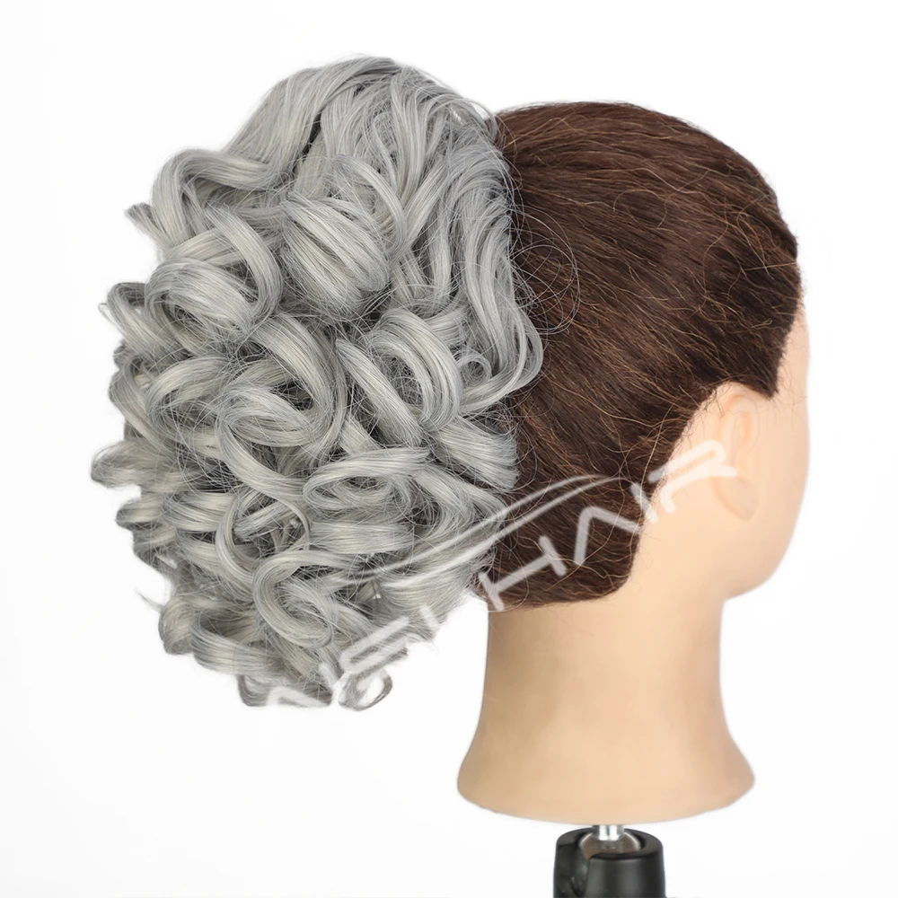 10 Inch Classic Loose Curly Wavy Drawstring Ponytail Synthetic Hair Extensions Hair Pieces for Women Natural Looking