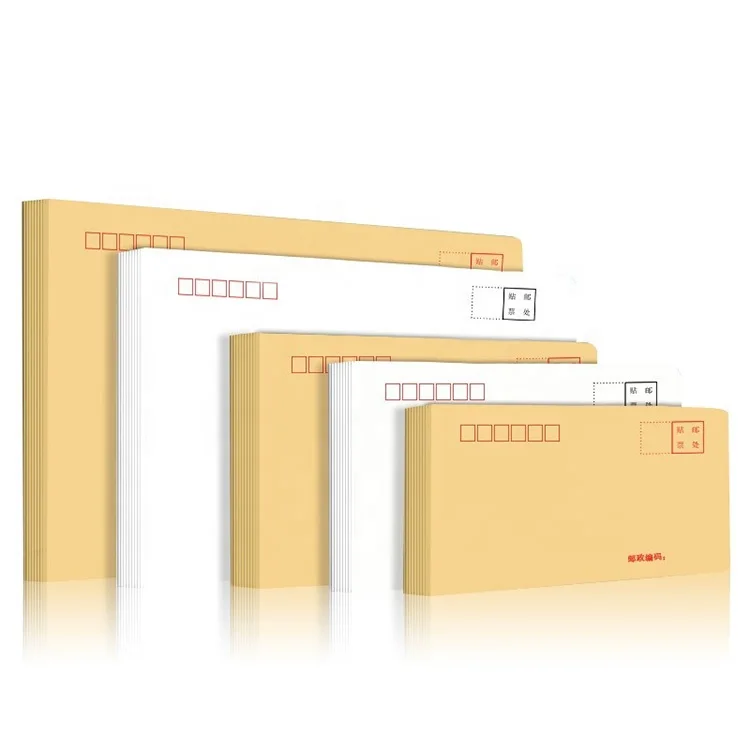 China Manufacturer Custom Colored Recycled Personalized Paper Wallet Envelope for Letter Delivery