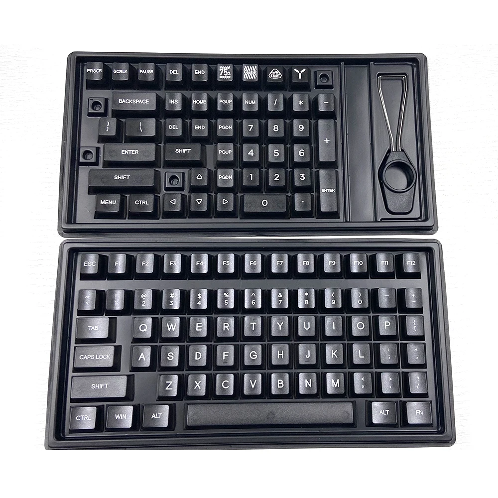 Прозрачные колпачки для клавиш с 131 клавишами, полностью прозрачные колпачки для клавиш с подсветкой, колпачки для клавиатуры на заказ, колпачки для клавиш с вишневым профилем для переключателя Cherry Gateron MX