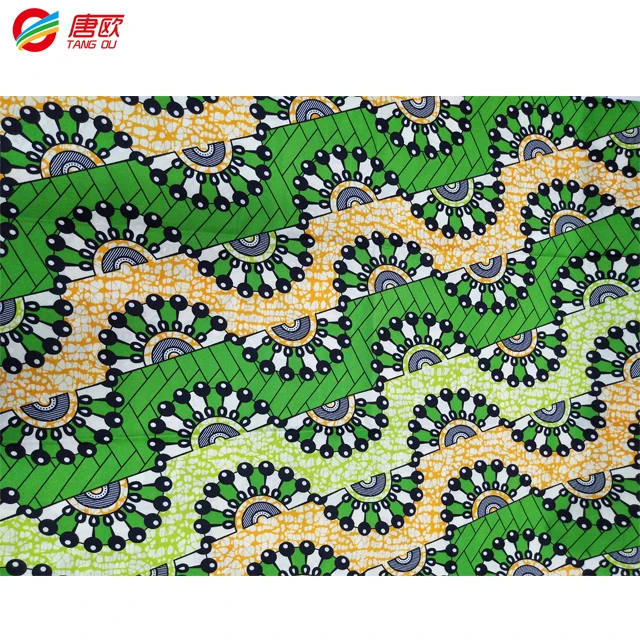 High Quality 100% Cotton Real African Fabric African Wax Print Fabric Custom design printed fabric