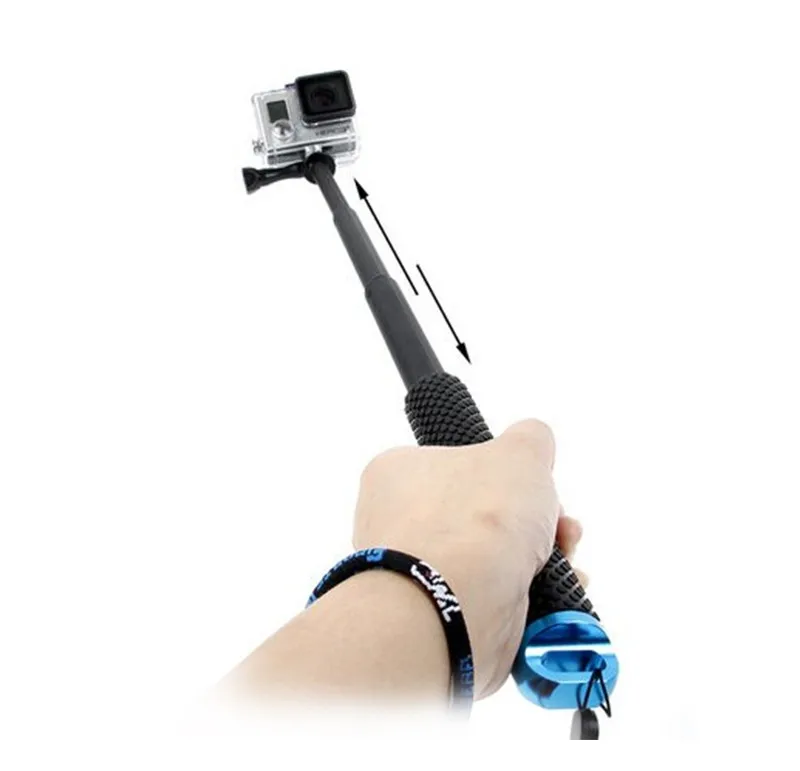 Factory Direct Wholesale Waterproof Handheld SP 19 inch Extendable Selfie Stick Monopod for Go pro Cameras
