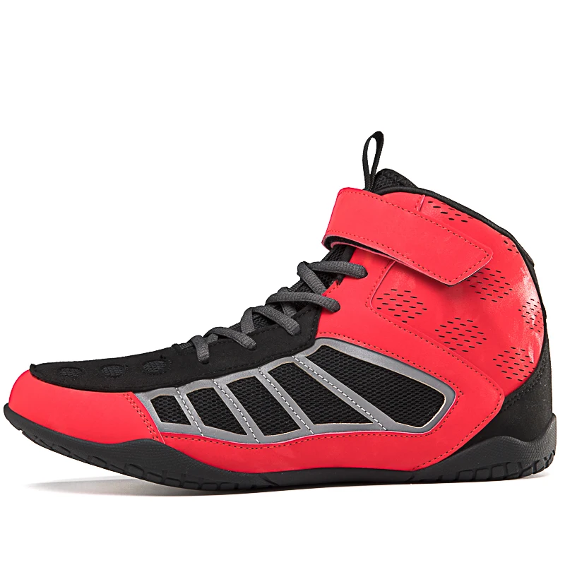 Make Your own Logo Gym Boxing Bodybuilding Shoes with Name Designer Leather Wrestling Shoes Custom Split Sole