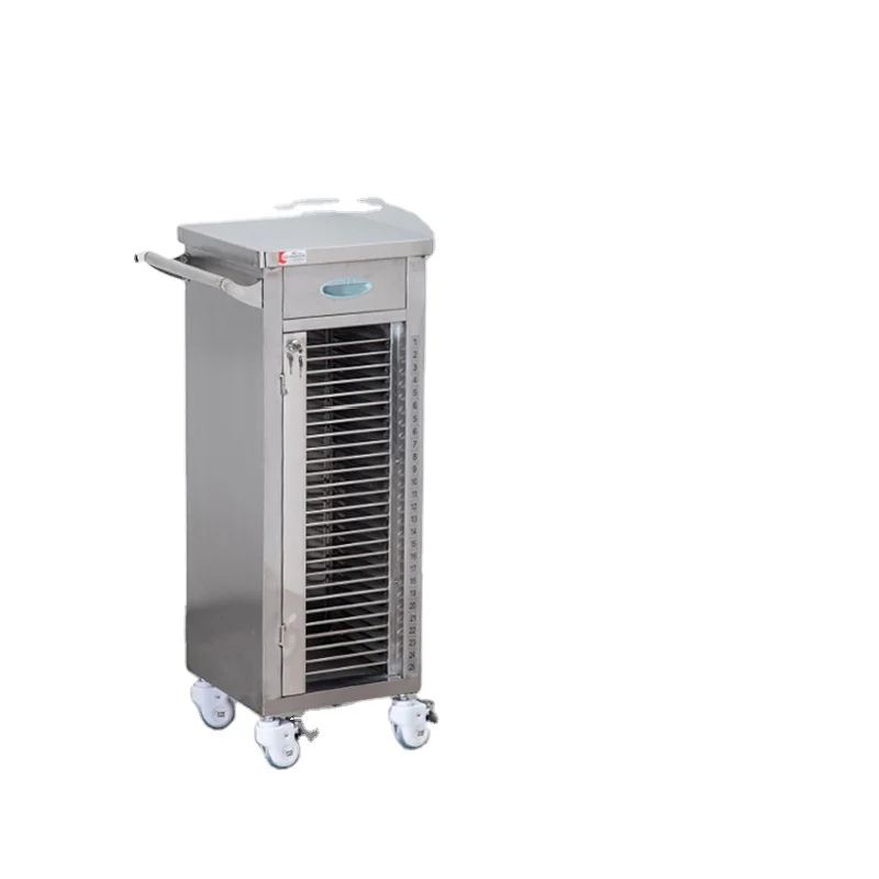 Medical Record Holder Trolley  Hospital Medical Patient File Records Trolley Cart with Drawers Medical  history clip trolley