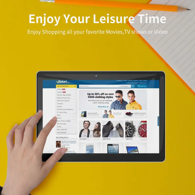 10.1 inch Wall Mount Android Tablet PC with RJ45 Port POE Android 8.1 Industrial Tablet