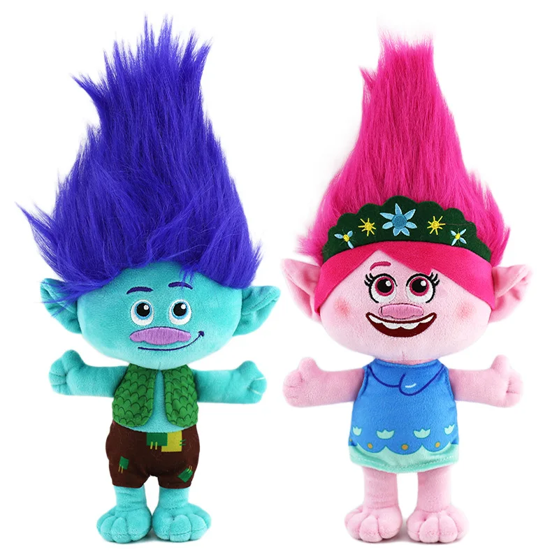 Cartoon Blue Pink Ptrolls Band Together Plush Toy Trolls Band Together Stuffed Animal Toys Monster Plushie Doll Christmas Gift