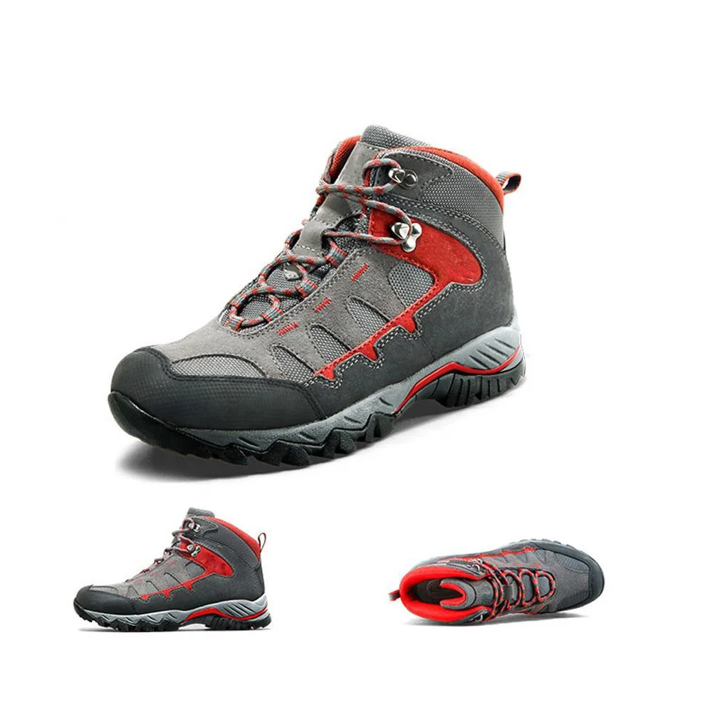 High Quality Travel Leather Outdoor Hiking Shoes Comfortable Trekking Shoes for Men
