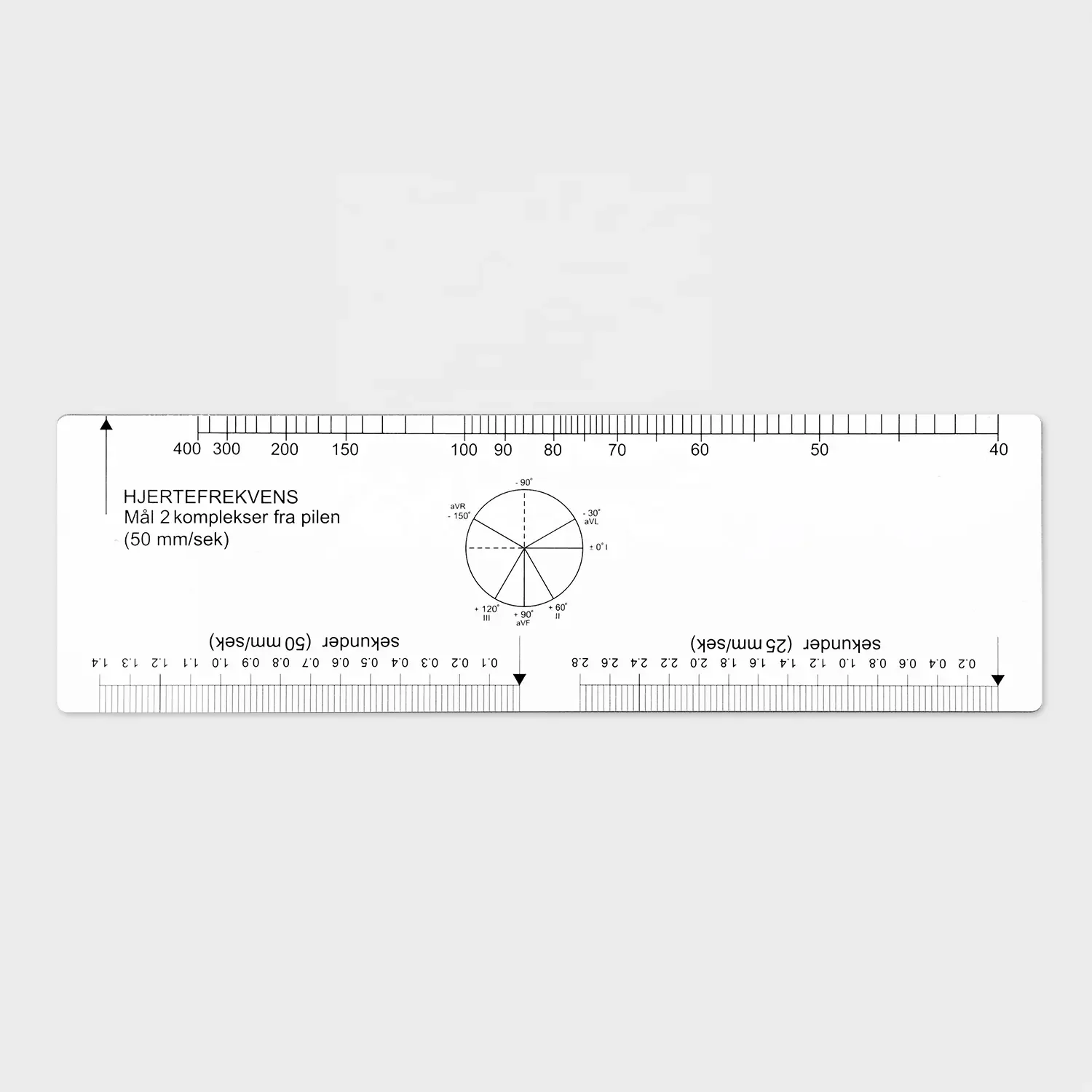 Customized Heart Rate Ruler ECG Ruler Plastic EKG ECG Printable Scale Ruler