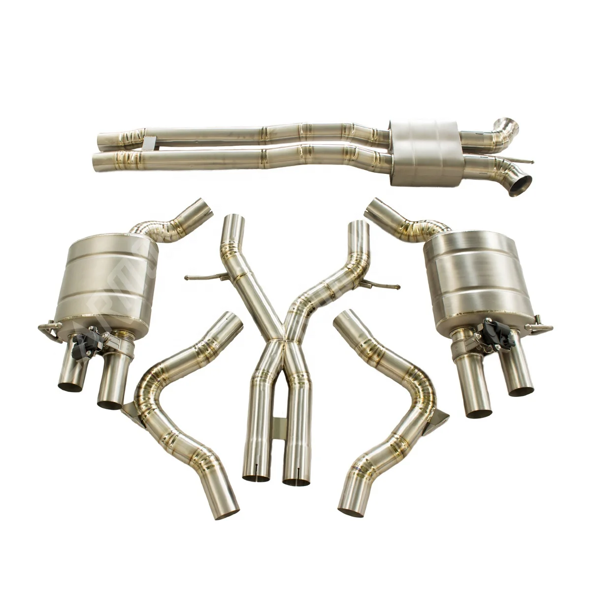 Hot Sale Titanium Alloy Catback Exhaust System For Porsche 971 Panamera 2.9T 2017-2020 Electric Valve With Remote Controller Set