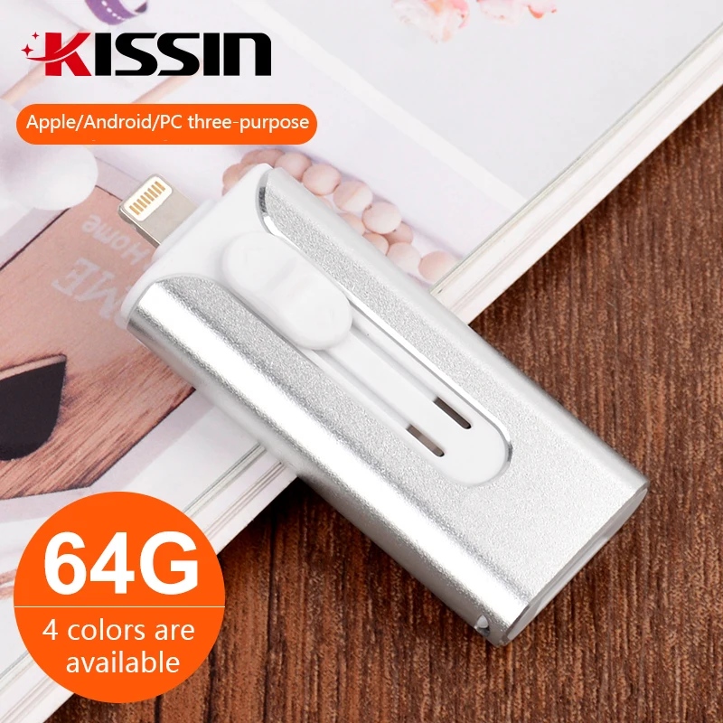 3 in one OTG 16G 32GB 64GB 128GB 256GB Memory Stick Type-C USB Flash Drive 3.0 for samsung S9 S8 Apple X 8 7 android phon