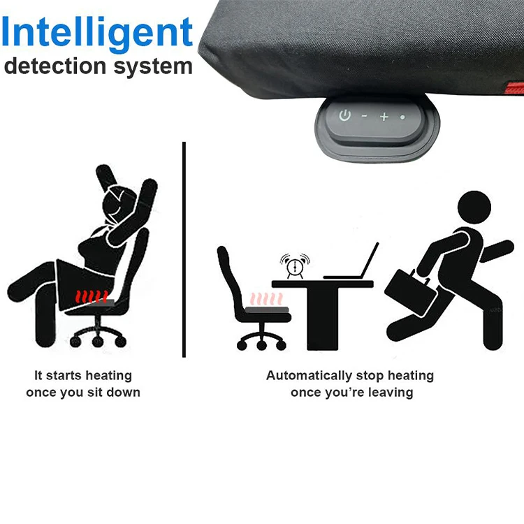 Multifunctional USB Graphene Electronic Heating Cushion 3 Levels Temperature Adjust Heated Car Seat Cover Heat Cushion Pad