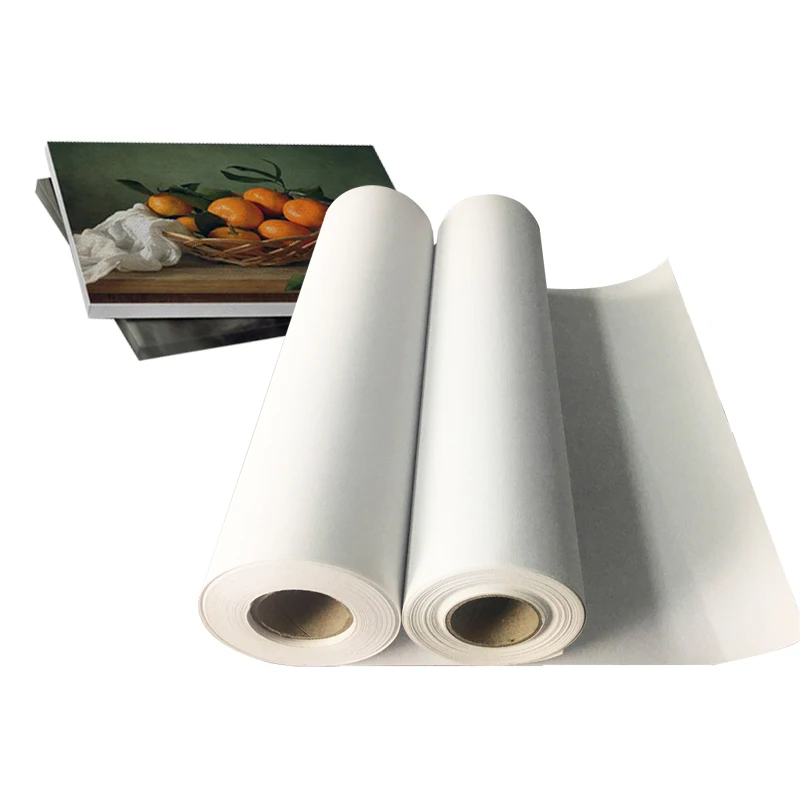 
Printable Blank Cotton Canvas For Plotter, 360gsm Digital Inkjet Printing PolyCotton Canvas Roll 