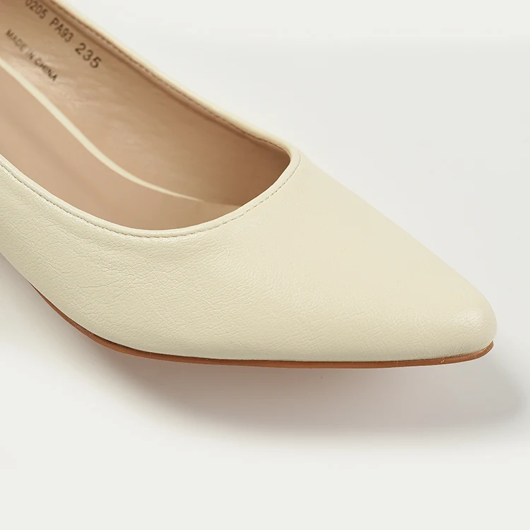 fashion nude ballet flats shoe nude pump women flat shoes ladies