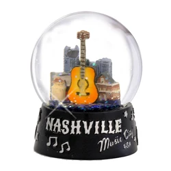 Wholesale custom city water ball desktop decor cheap tourist souvenirs USA building resin glass snow globe