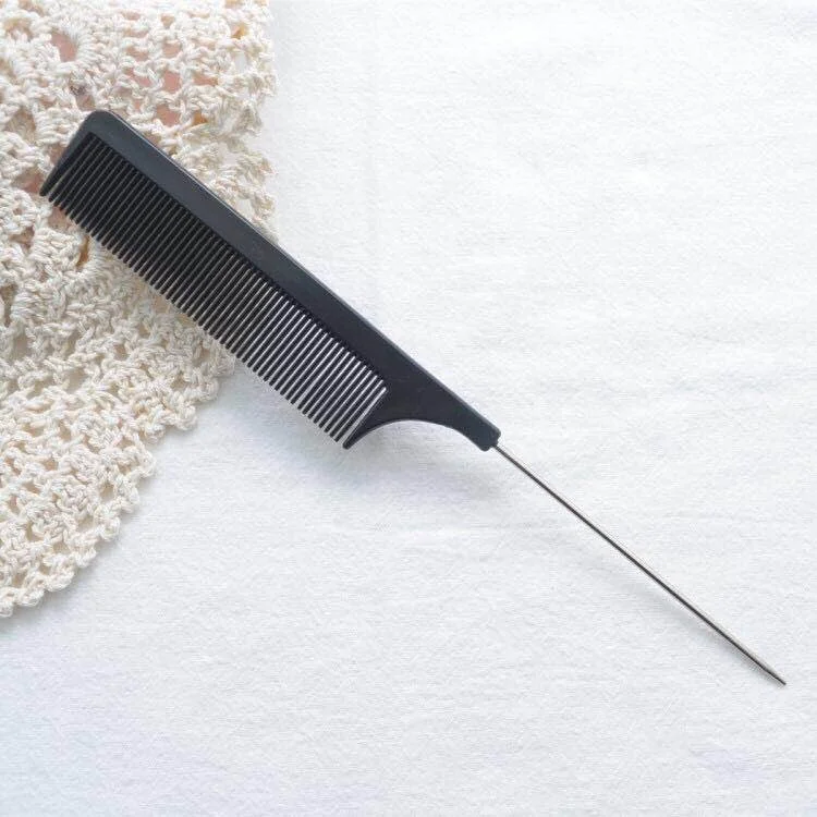 Rat Tail Comb Sharp Metal Back-Combing Rat-Tail Personalised With Spatula Persion Combrattailprofessionalsalon End