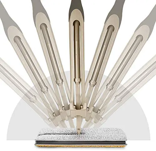 Squeeze Flat Mop Hand-Free Wringing Floor Cleaning Mop Wet or Dry Usage Magic Automatic Spin Self Cleaning Lazy Mop