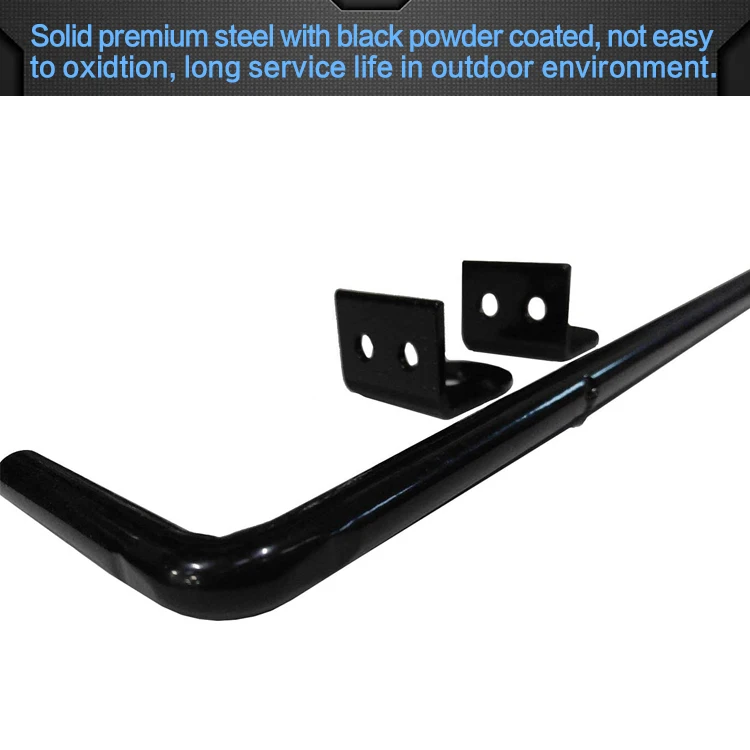 Hot Sale Heavy Duty Drop Rod Black Cane Bolt Drop Rod Gate Hardware Wood Fence Gate Ground Latch Wooden Gates