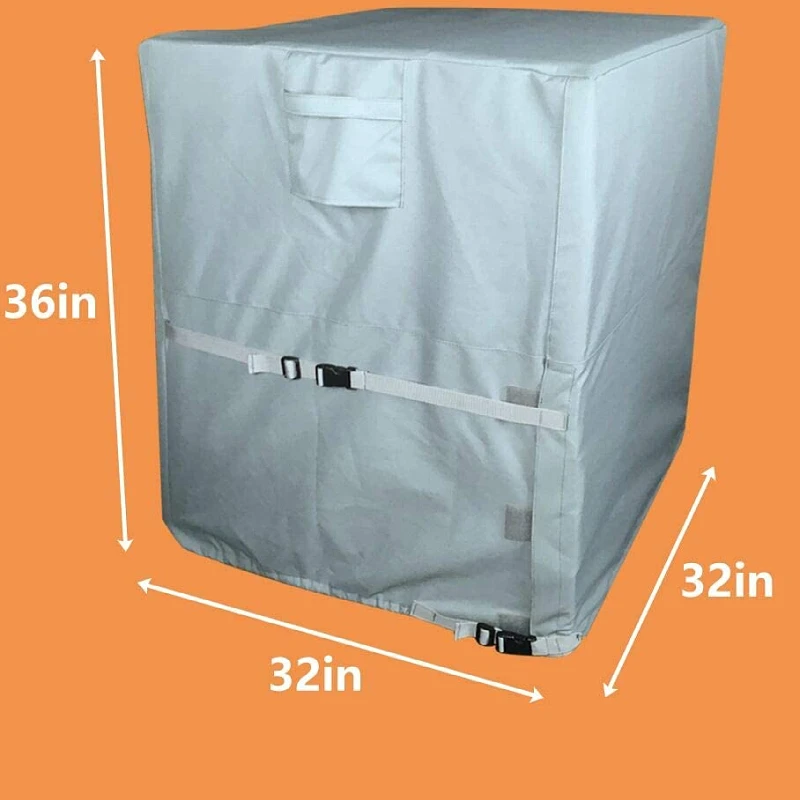 Высококачественный Прочный Зимний устойчивый к атмосферным воздействиям портативный чехол квадратной формы для кондиционера