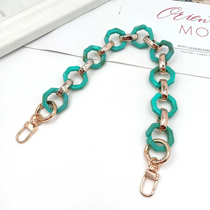 Fashion Bag Parts Accessories Custom Metal Handbag Shoulder Strap Chain Womens DIY Purse Acrylic Chain