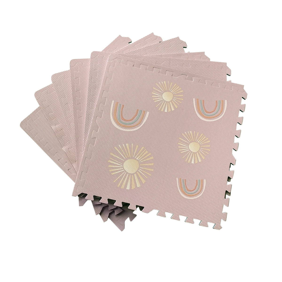 2021 Newest design BABI MAT rainbow PUZZLE MAT baby mats for floor