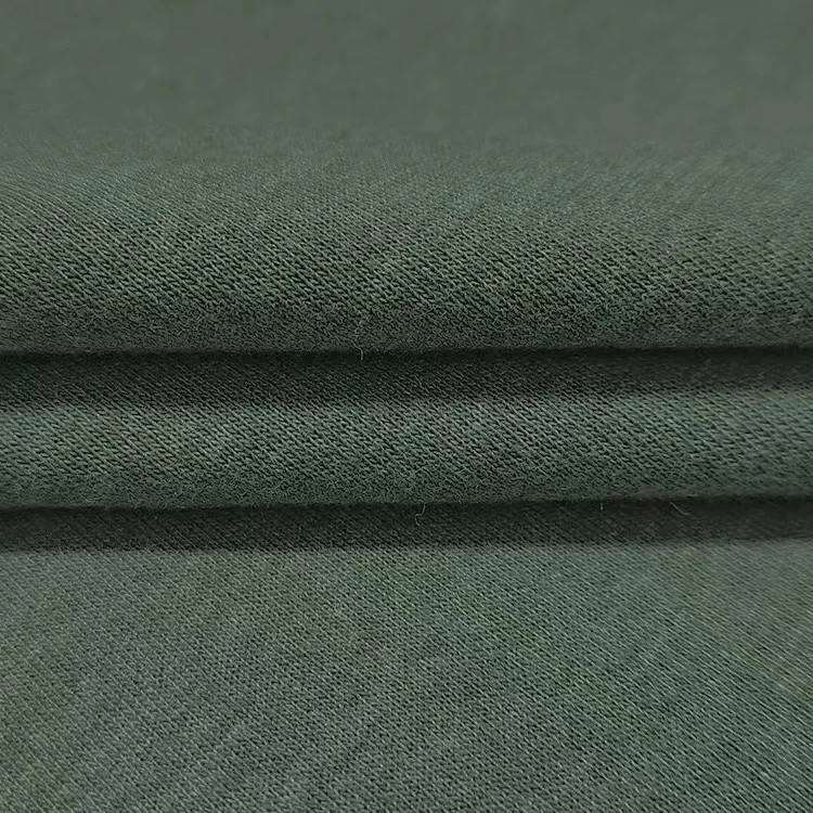 Wool/polyester Cotton French Terry Hoodie Fabric Textile Raw Material Fleece Heavyweight Cotton Knitted French Terry Fabric