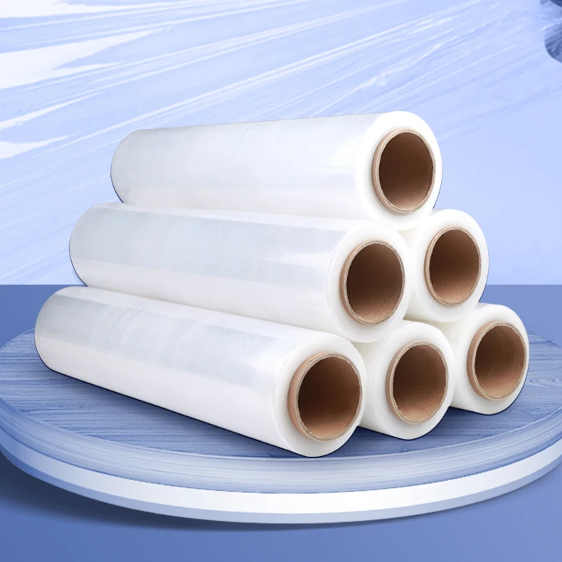 Moisture Proof Soft Packaging Film Transparent Stretch Film 17 micron PE Factory Price Lldpe Clear Stretch Film Wrap 500kg