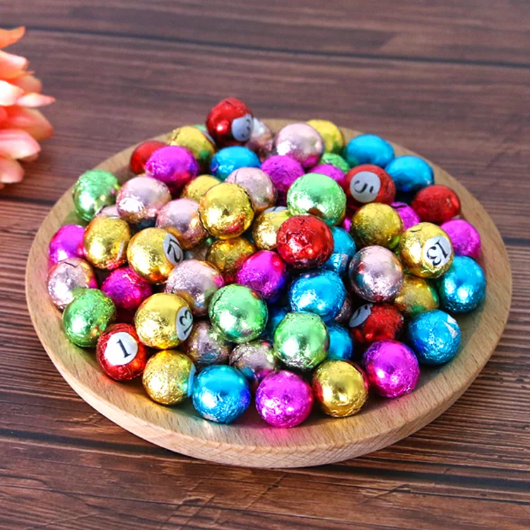 Wholesale gift package chocolate beans crispy coated chocolate balls