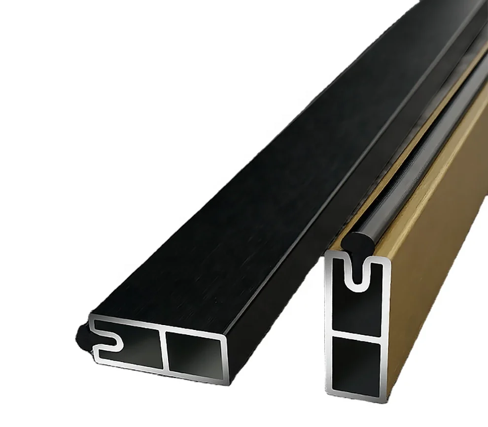 Rectangular Anodized Closet Rod 1.3mm Aluminum Wardrobe Hanging Rail Bracket Anti-slip Silent Tube Hanging Rod Holder for Cloths