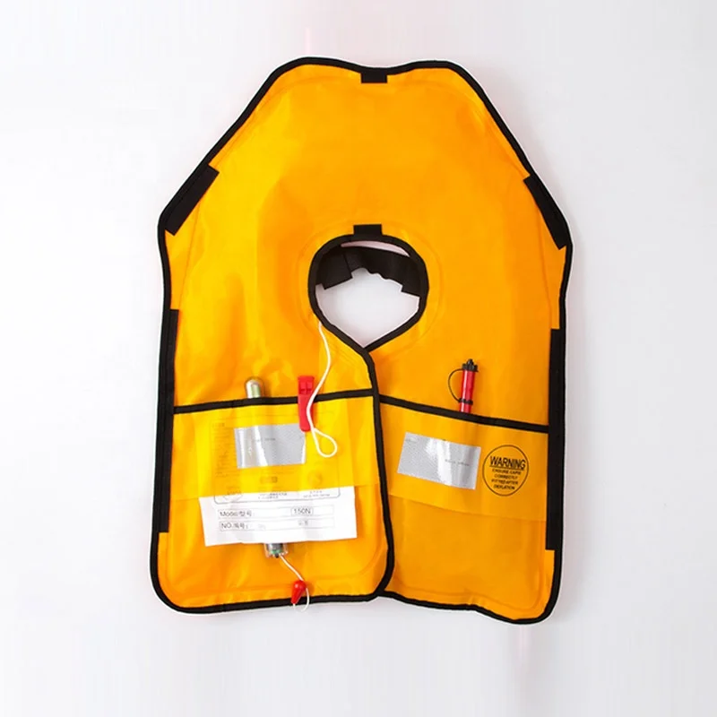 Wholesale CE approved customized color inflatable life jacket 275 n marine life jacket