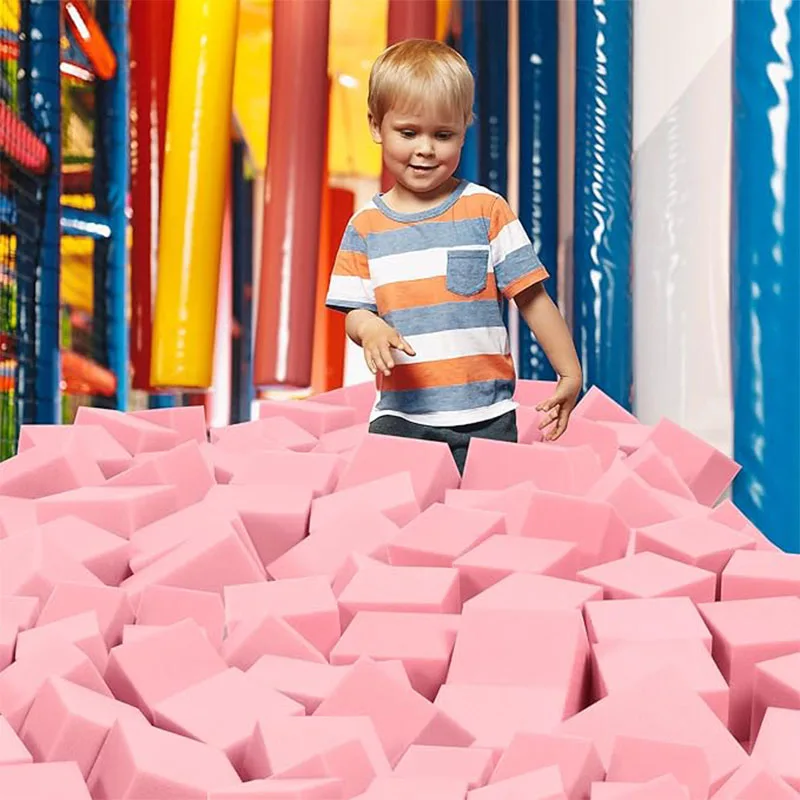 Woxin New Product Large Soft Flexible Polyurethane Cubes Foam Pit Blocks for Trampoline