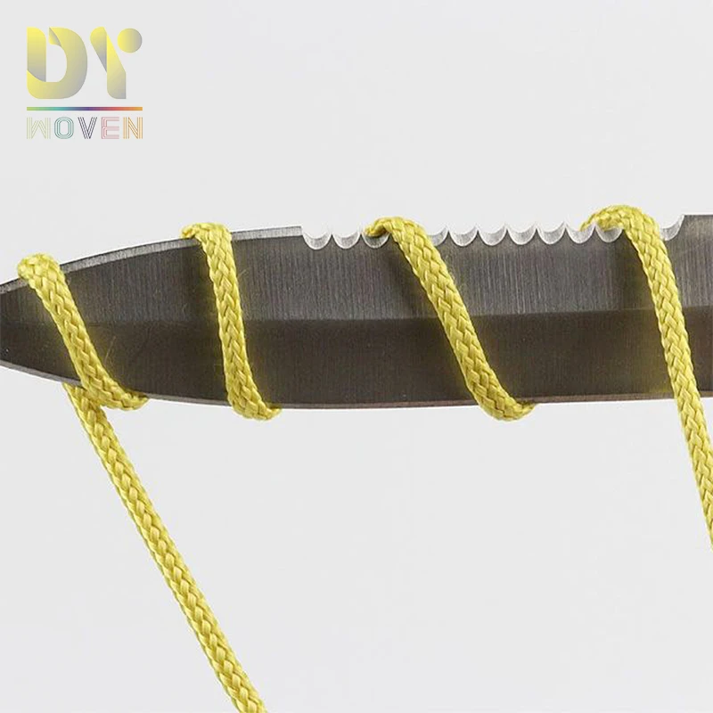 Fireproof High strength 1-18mm Diameter Aramid Rope Kevla Rope