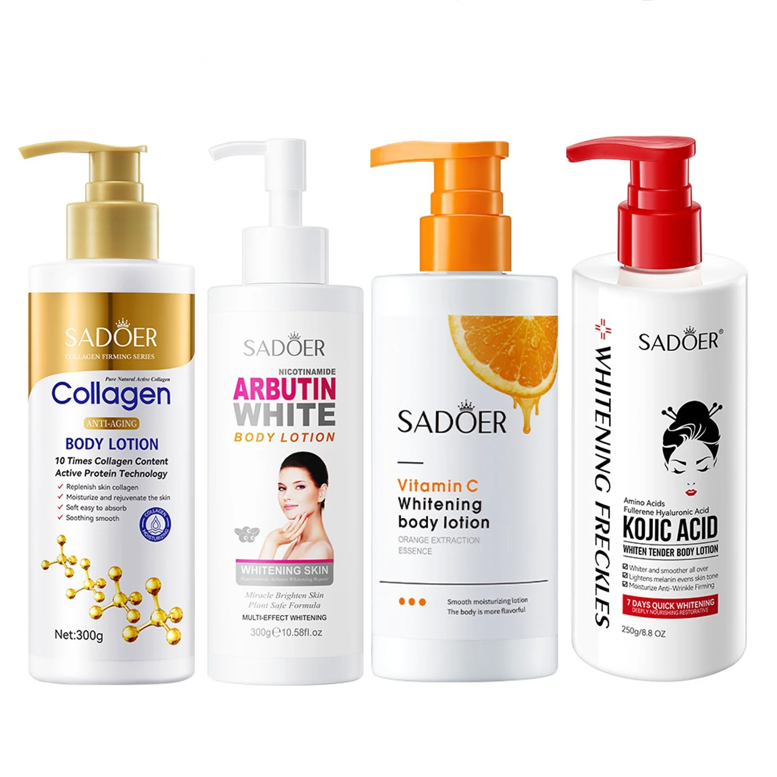 Body Care Product Bone Collagen Body Lotion Goat Milk Vitamin C Nourishing Skin Whitening Body Cream For Black Skin