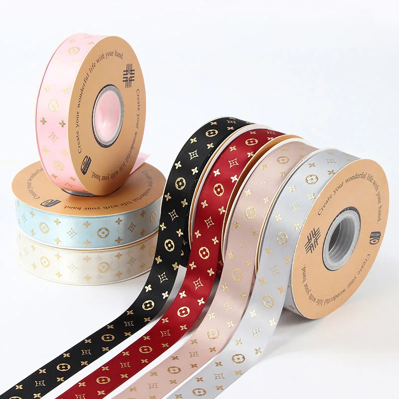 Ribbon Gift Wrap Handwork Flower Satin Ribbon for Gift Bouquet Gift Box Packing Box