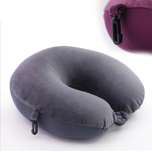 U Shape Colorful Neck Pillow With Customized Logo Printing Travel Pillow