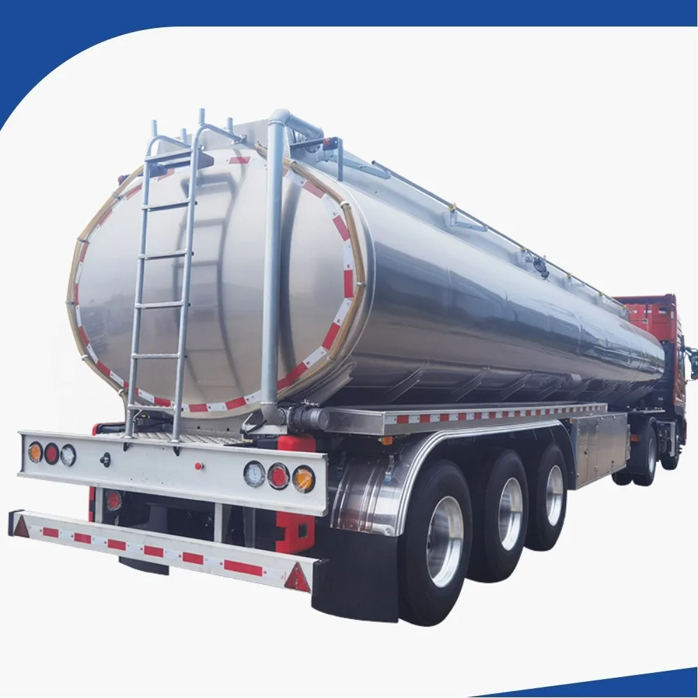 3 Axles 4 Axles New 45000L 50000L Oil Fuel Tanker Transport Semi Trailer Fuel Tank Trailer For Sale