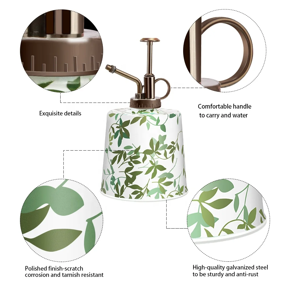 Мини-насос ручной 0 6Л распылитель для воды из оцинкованного металла суккулентов садовый бутылка с