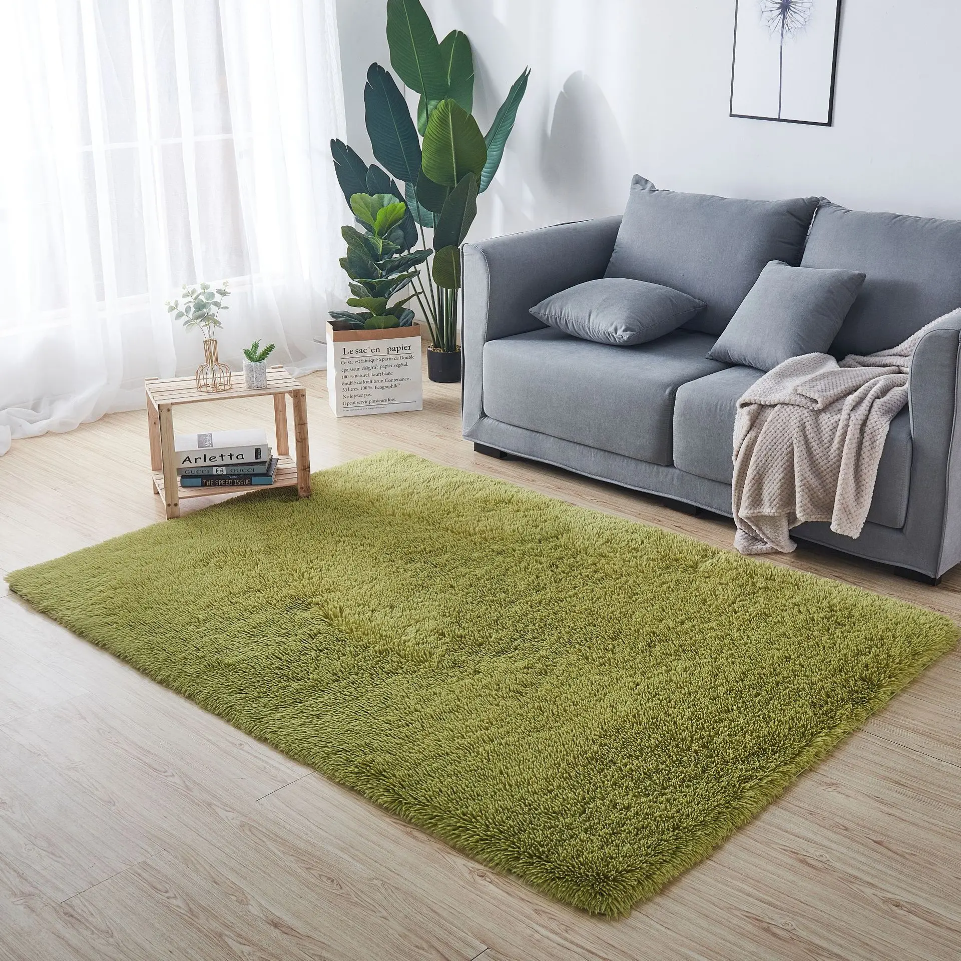 Luxury Soft Fluffy Floor Carpets Rugs Shaggy Carpet Kids Fur Floor Door Mats Plush Room Rug