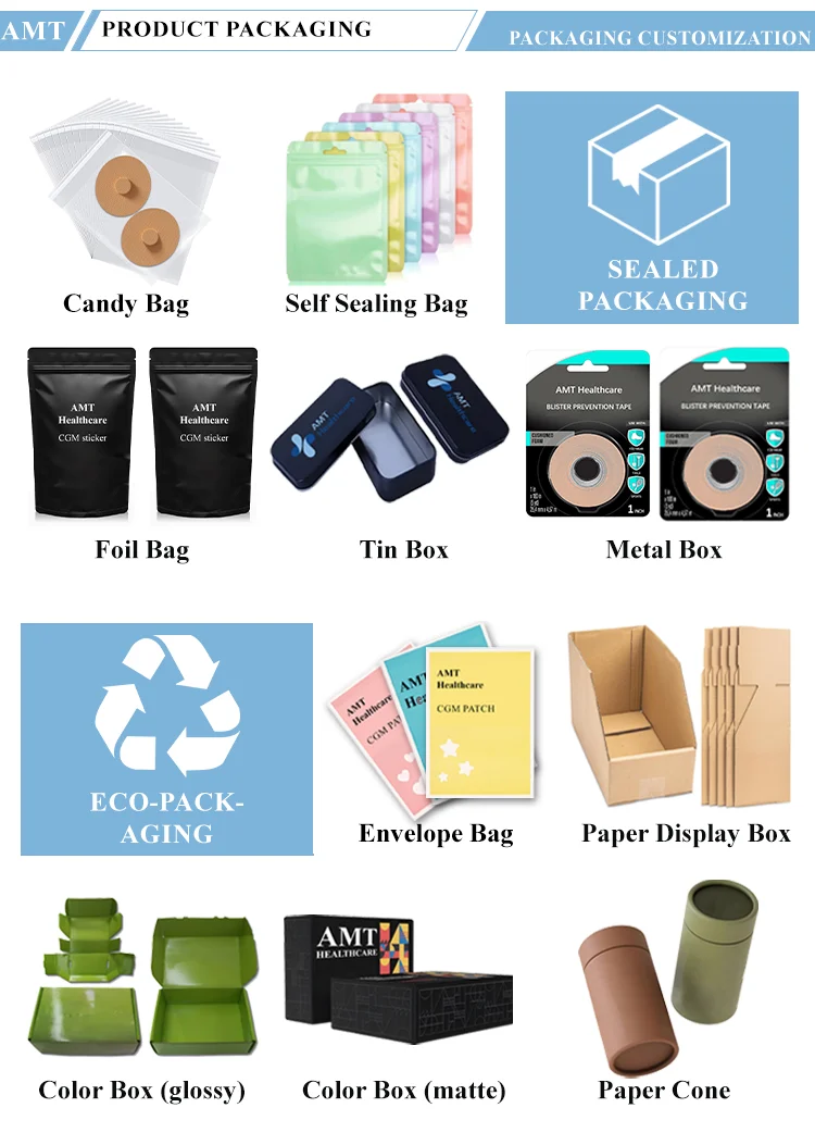 Iso Tested Flexible Transparent Dexcom G7 Continuous Blood Glucose Monitor Patch