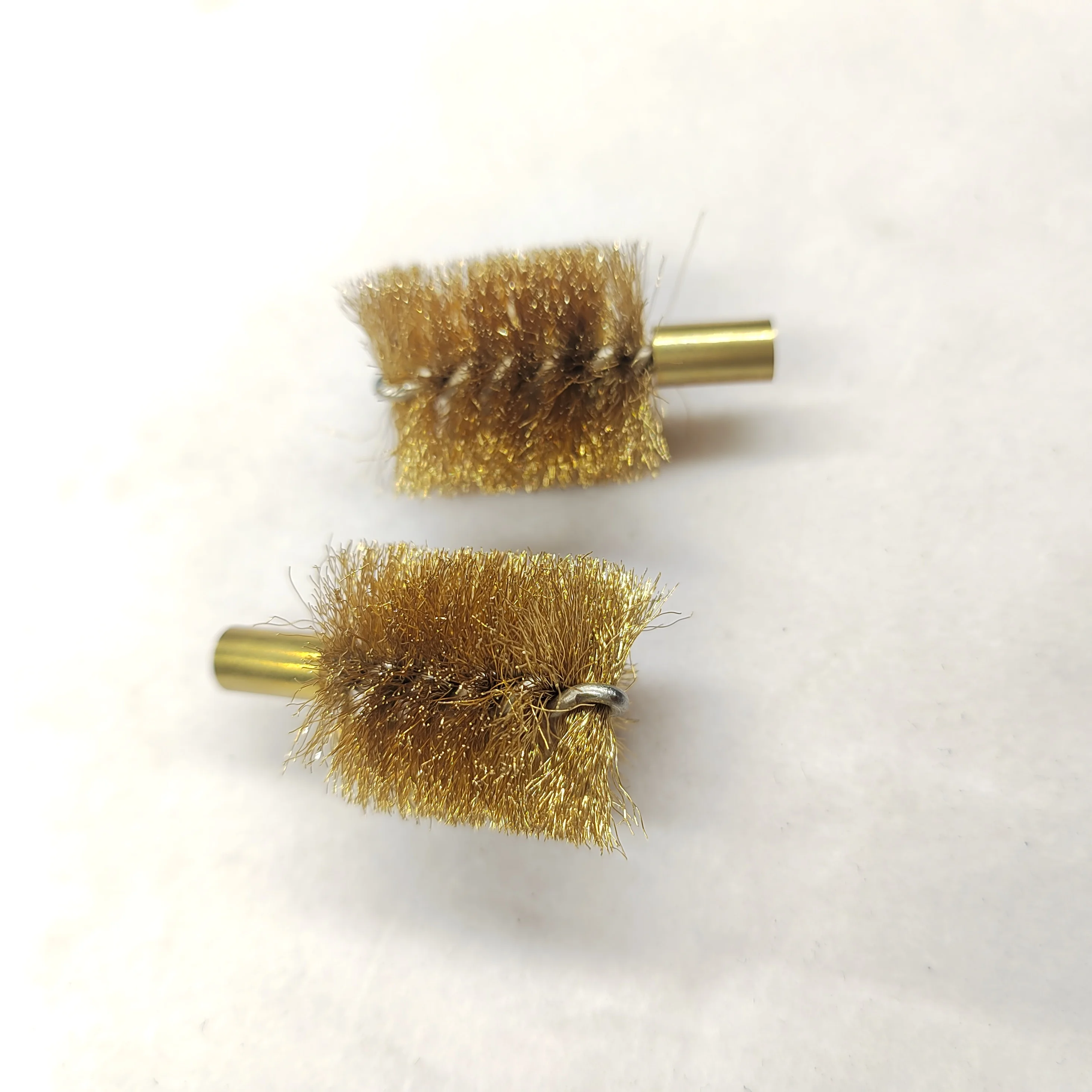 Conveyor Cleaning Roller Deflector Polishing Descaling Round Twisted Copper Brass Wire Brush