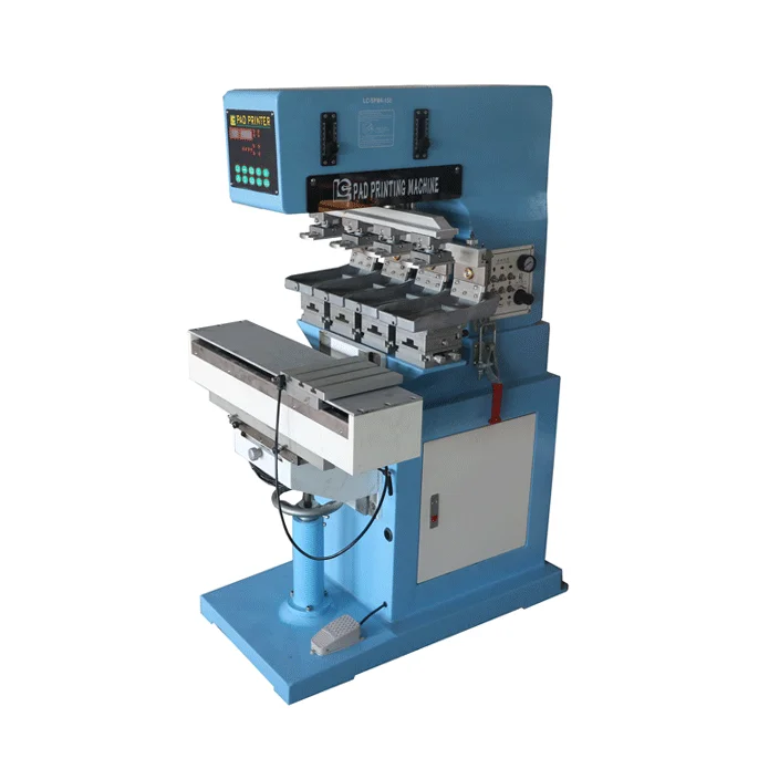 Hot Sale CE Approved Four-Color Automatic Mouse Pad Tampografia Printer New Condition Shuttle Usage for Label Printing