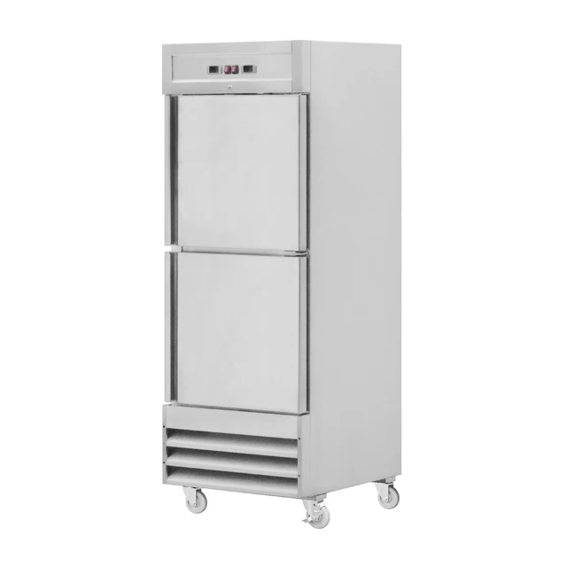 CE Certification Industrial Excellent Stainless Steel French Doors Dual Temp Top Refrigerator Bottom Freezer with 4 Doors for US