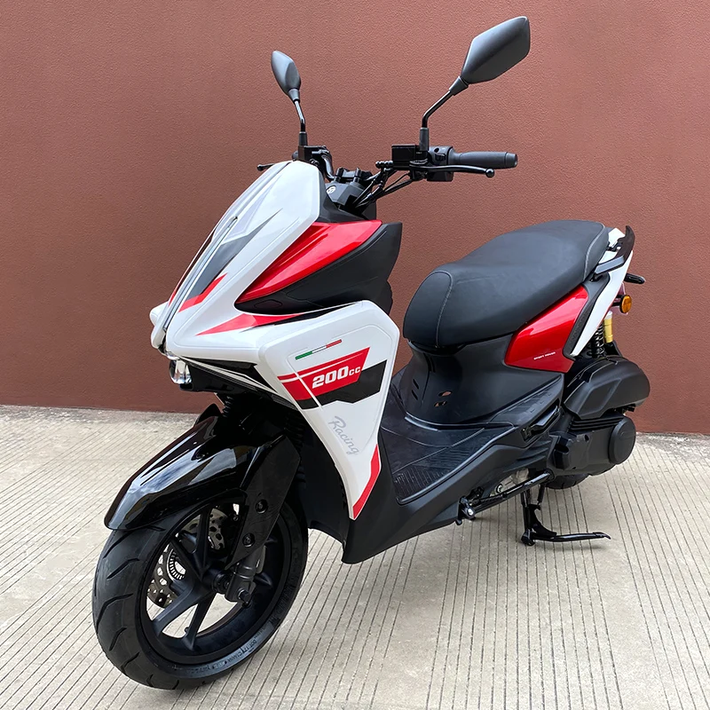Hot Selling A9 200CC Gas Scooter 85kmh Max Speed 4 Stroke 50cc Air Cooled CDI max speed 85kmh powerful moped Factory Sale