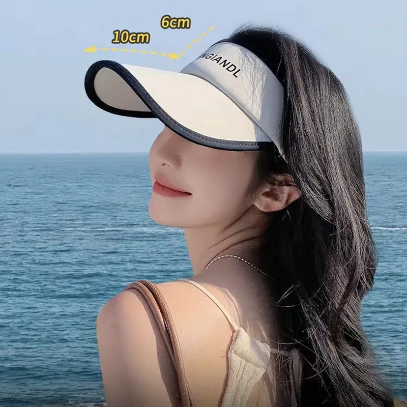 Female Summer Sun Hat Outdoor UV Protection Visors Caps Sport Sunscreen Hollow Cap Beach Snapback Caps Sun Visor