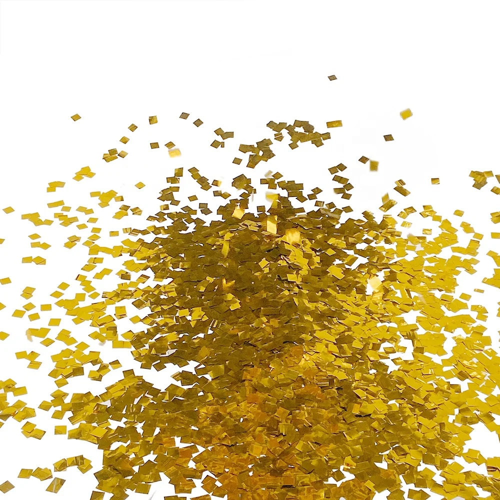 
Magic fx Festival Christmas 0.6*0.6cm gold metallic foil snow square confetti 