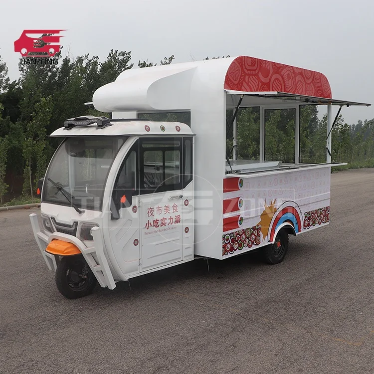 TIANZONG R9 уличный грузовик тук закуски мороженое прицеп piaggio ape Электрический трицикл корзина для продуктов